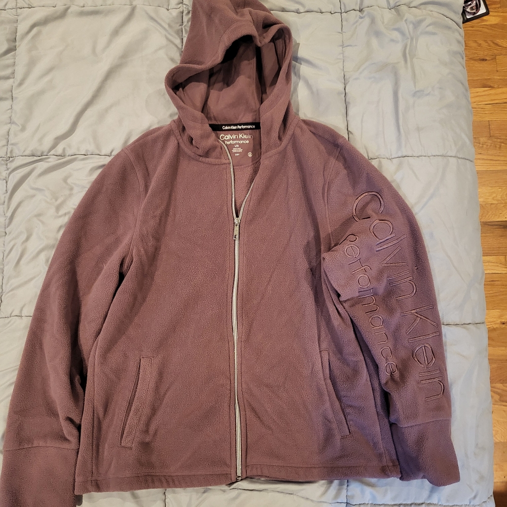 Calvin Klein Purple Zip-Up Hoodie
